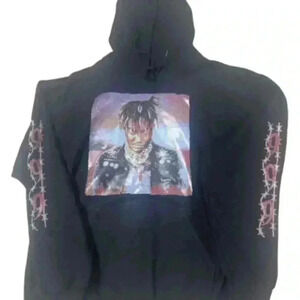 Juice WRLD 999 Hoodie Men's Large Sweatshirt Black Rap Legends Never Die Hip Hop